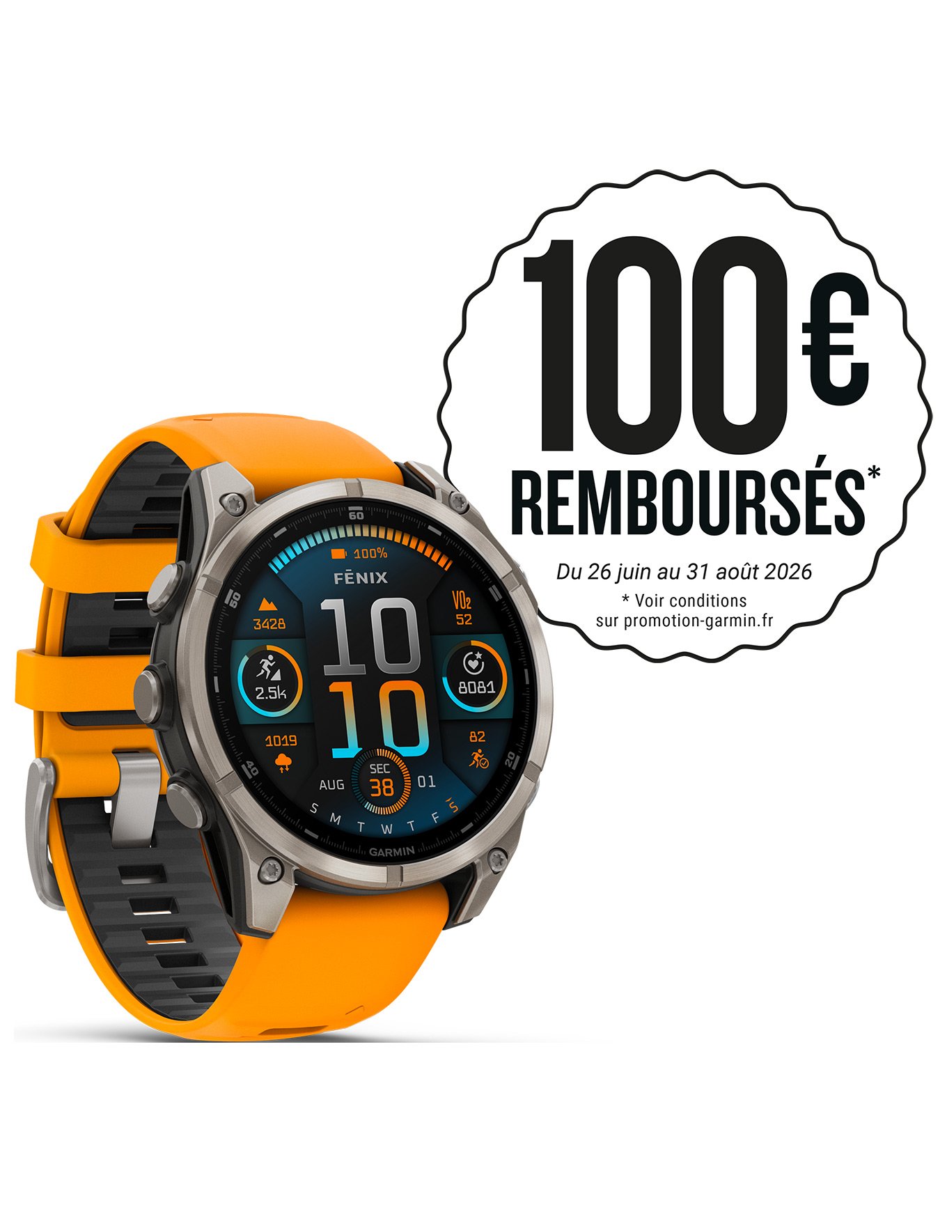 Fenix 8 Amoled 47mm Sapphire Titane/Graphite + Garmin