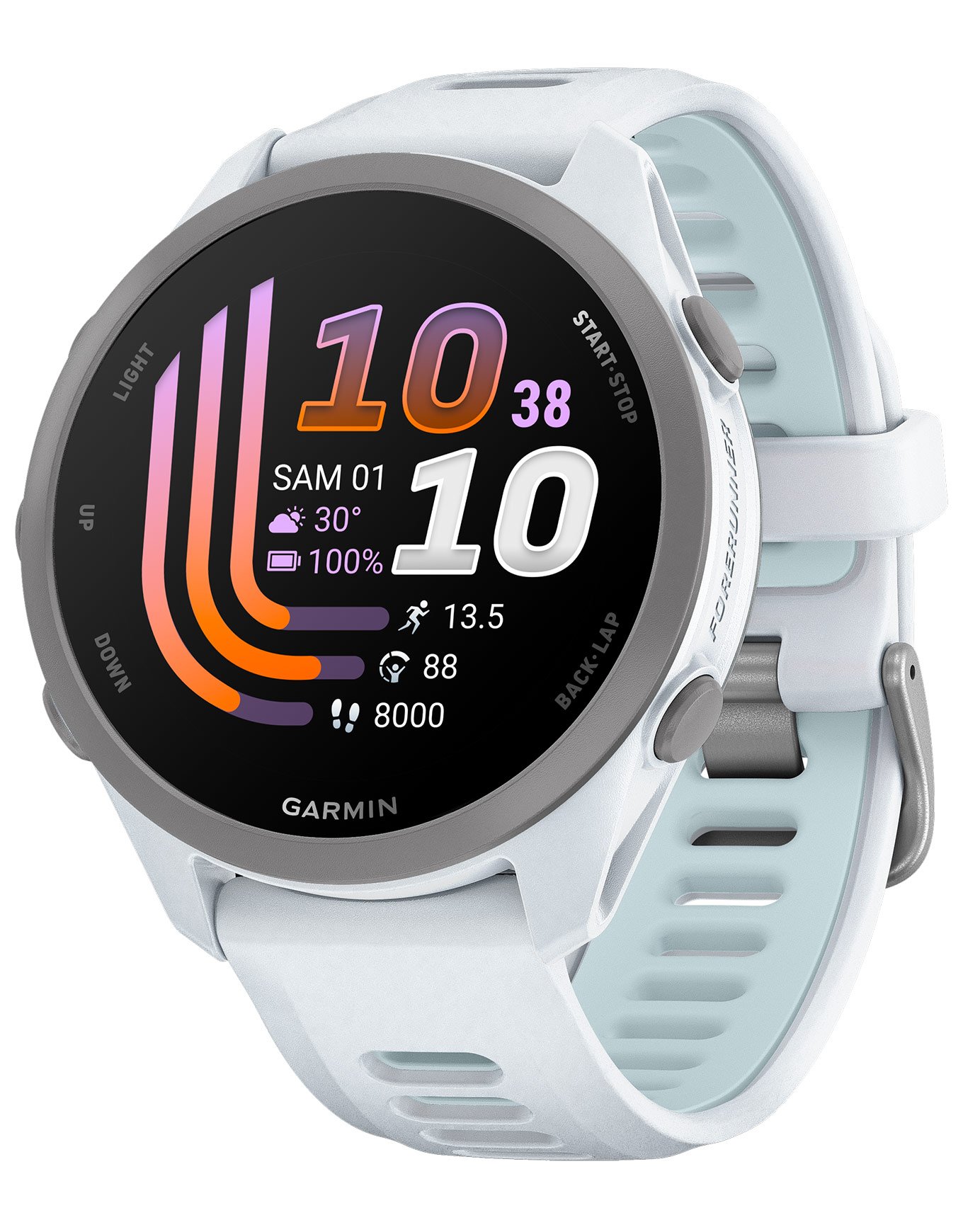 Forerunner 170 Music Blanc Ciel + Garmin
