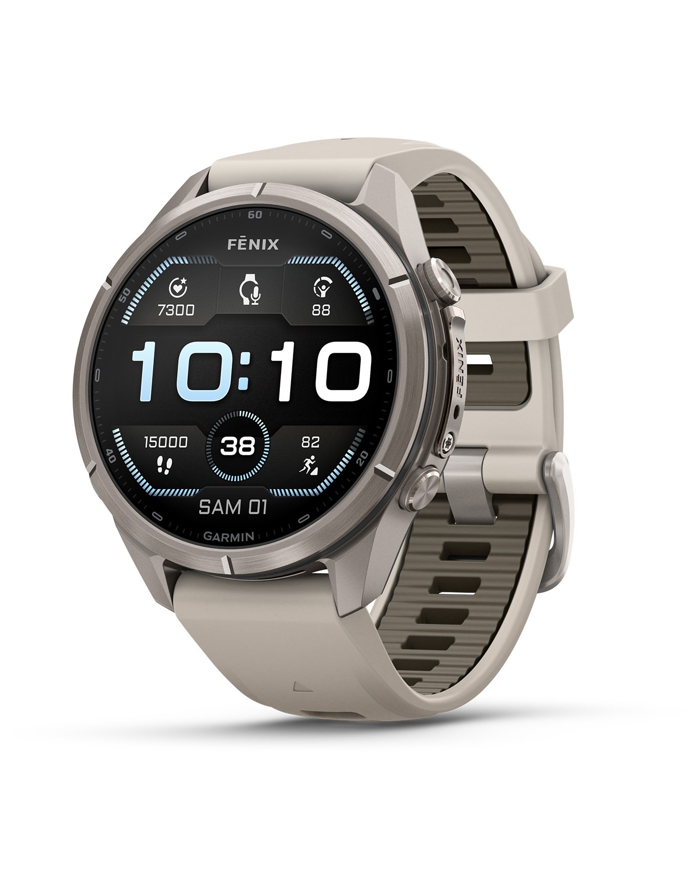 Fēnix® 9 Pro Amoled inReach® 43mm Titanium Gris Cendré/Grès Foncé + Garmin