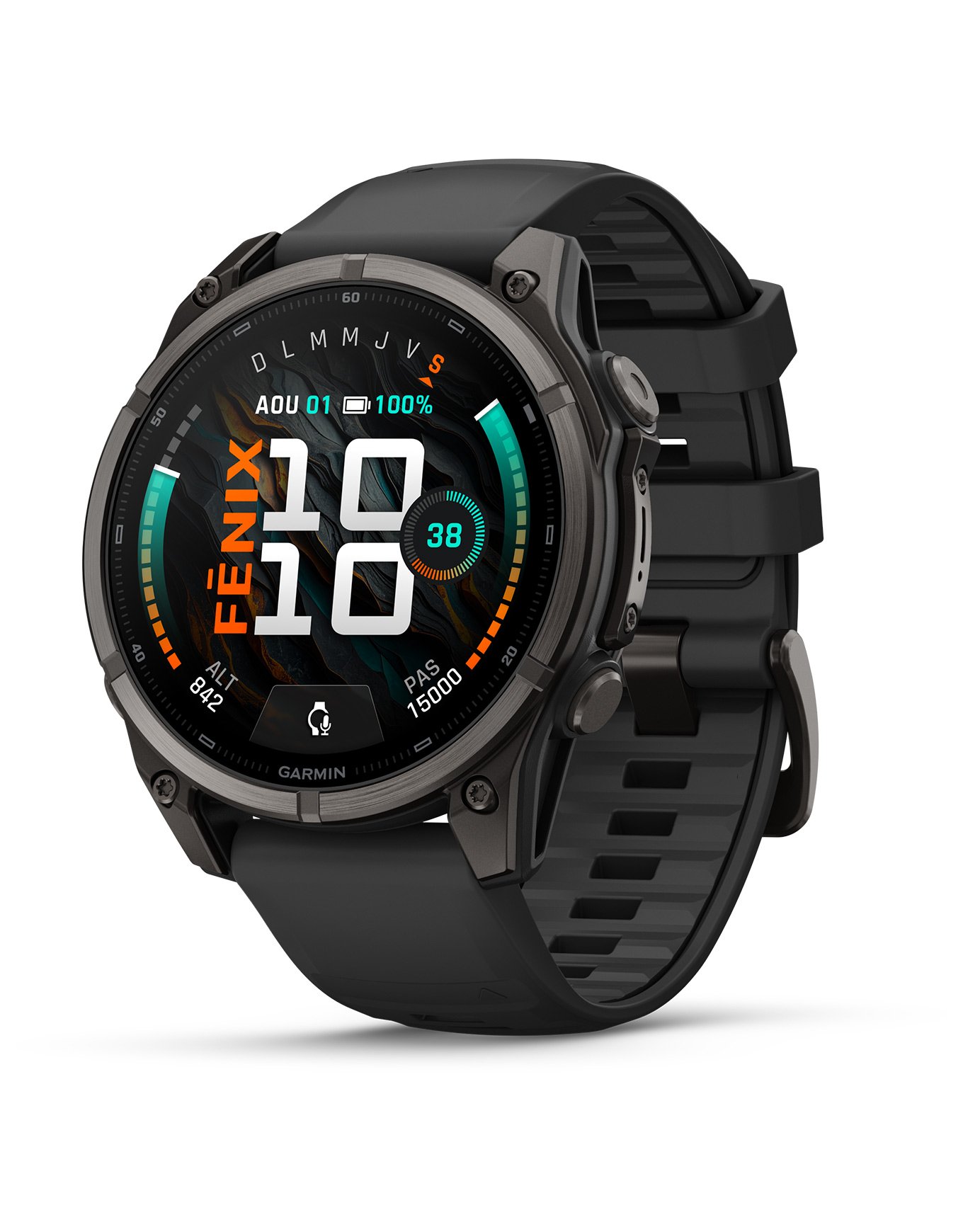 Fēnix® 9 Amoled 47mm Sapphire Titane Carbon Gray DLC + Garmin