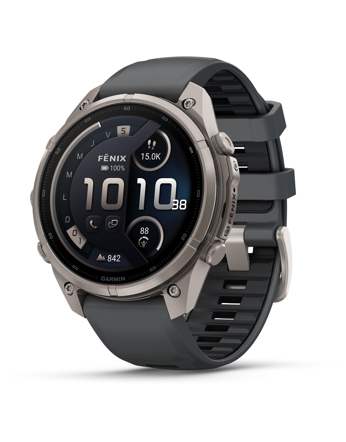 Fēnix® 9 Pro Amoled inReach® 47mm Sapphire Titanium Graphite/Noir + Garmin