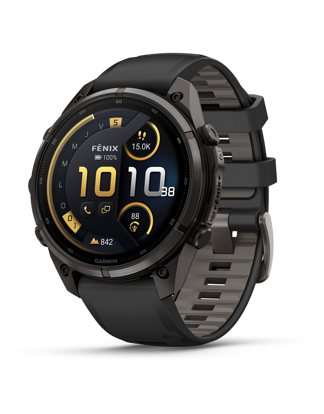 Fēnix® 9 Pro Amoled inReach® 47mm Sapphire Titane Carbon Gray DLC + Garmin