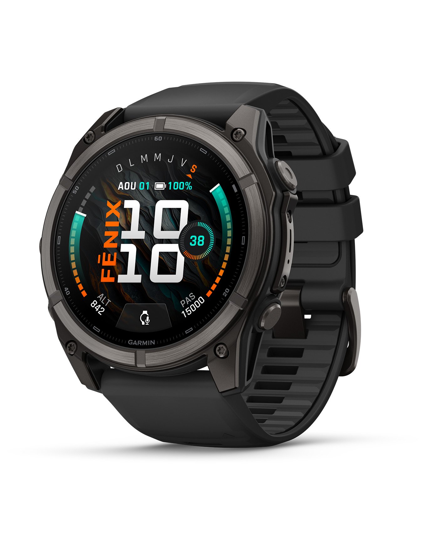 Fēnix® 9 Amoled 51mm Sapphire Titane Carbon Gray DLC + Garmin