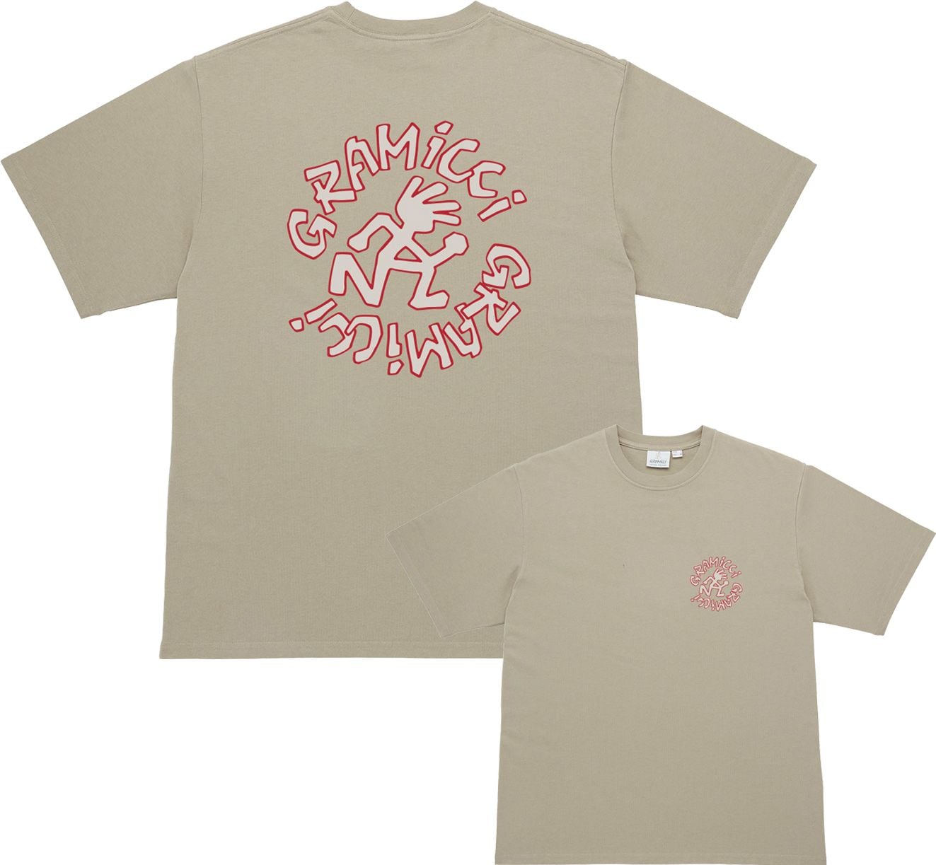 Running Man Tee Teal + Gramicci