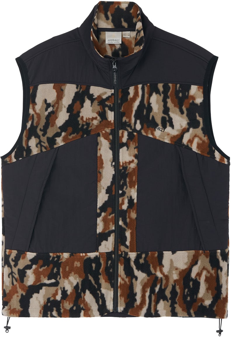 Thermal Fleece Vest Bark Camo + Gramicci