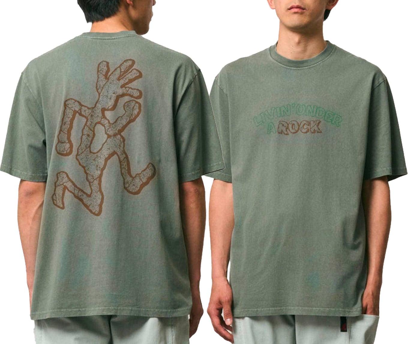 Livin' Tee Pigment Dyed Sage Pigment + Gramicci