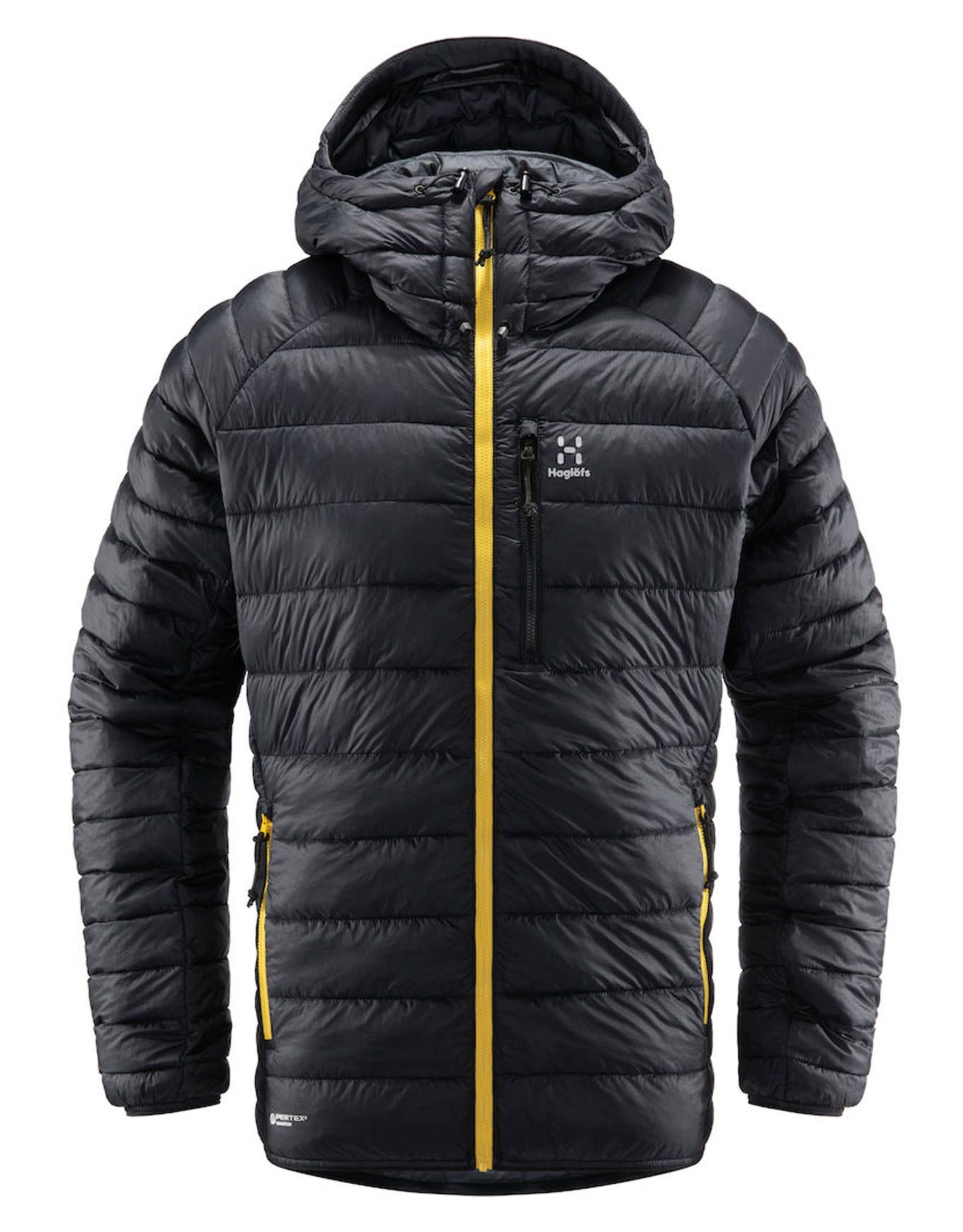 V series Mimic Hood Men True Black + Haglöfs