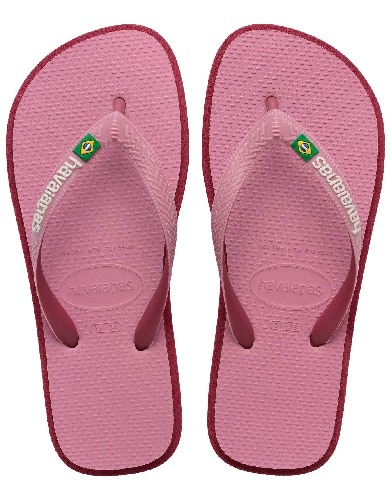 Brasil Twist Rose Chiffon + Havaianas