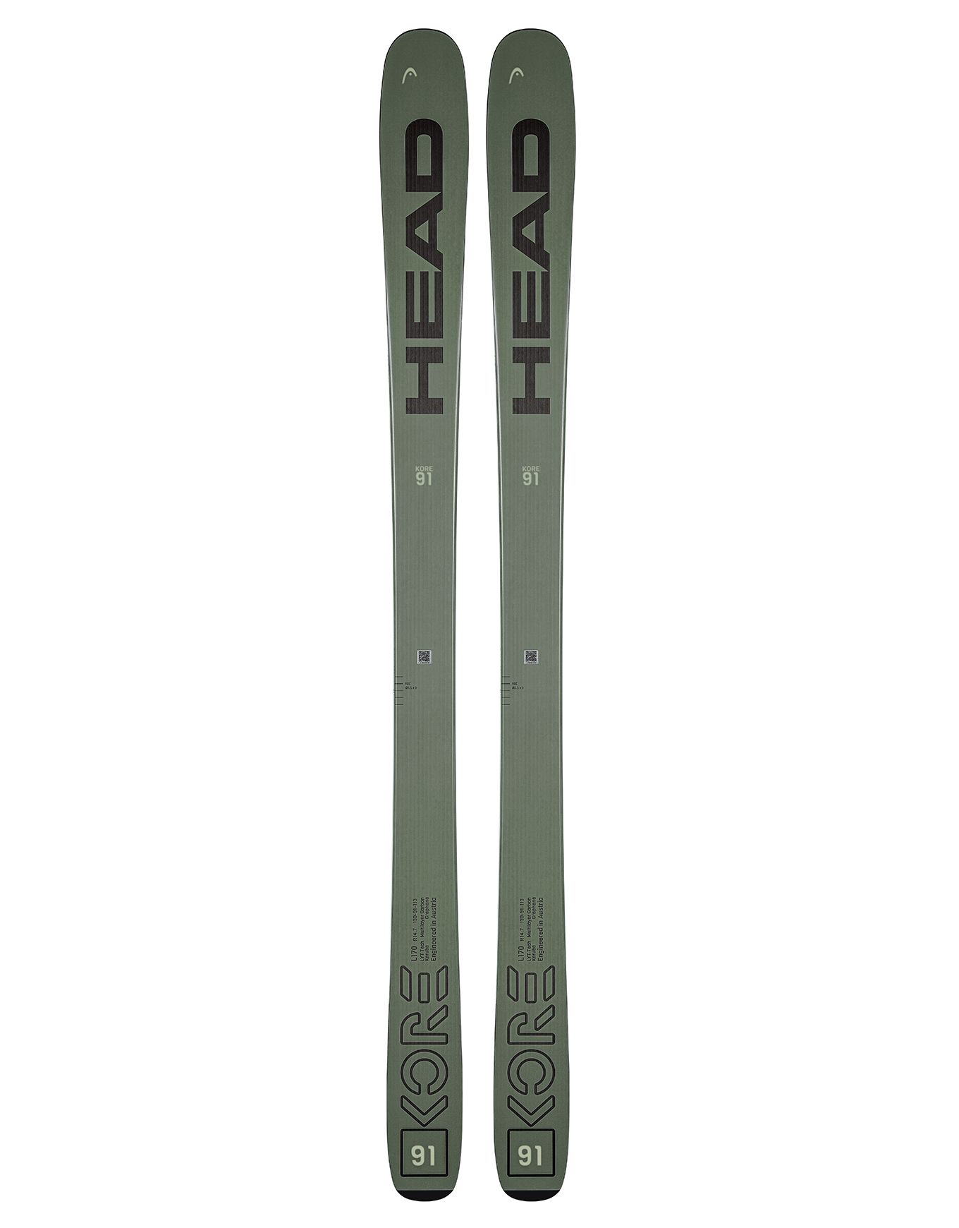 HEAD Sci Kore 91 W Donna - Sci All Mountain Leggeri Con Grafene E Carbonio - Collezione 2022, Grigio