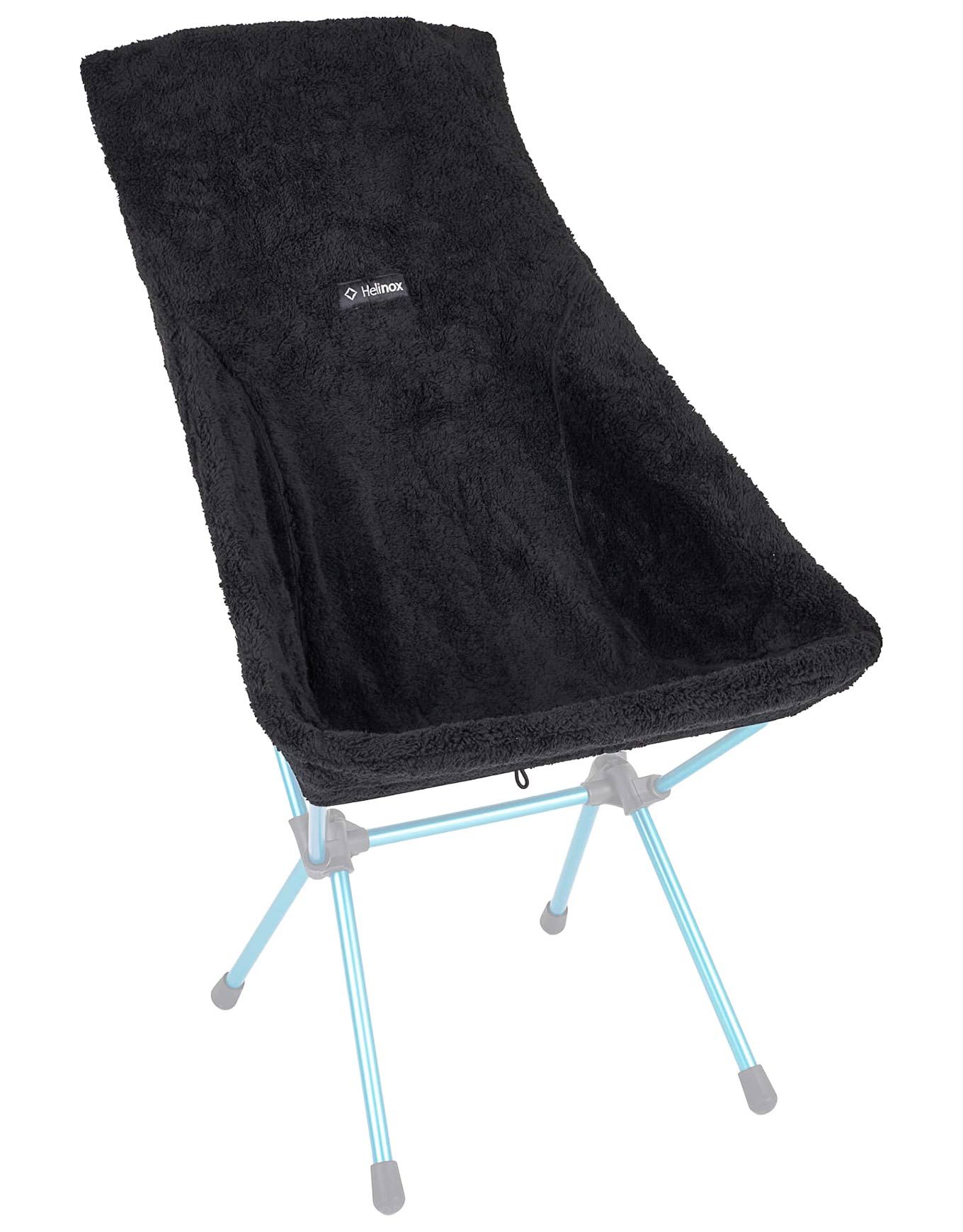 Fleece Seat Warmer-Chair Two Black Fleece + Helinox