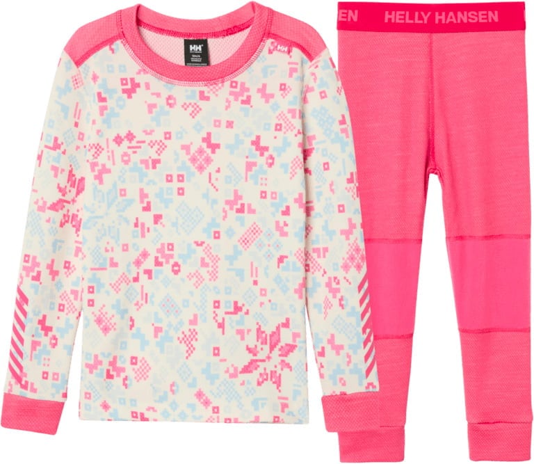K Graphic Lifa Merino Set Hot Pink Aop + Helly-Hansen