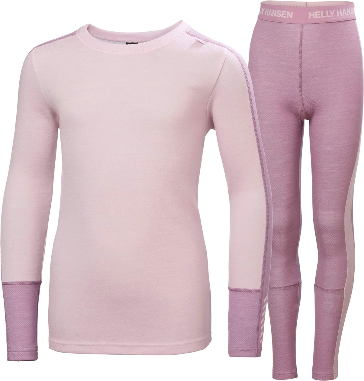 Jr Lifa Merino Midweight Set Purple Clay + Helly-Hansen