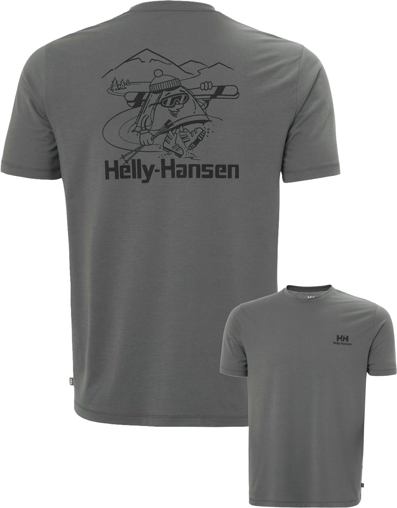 Skog Graphic T-Shirt Thunder Grey + Helly-Hansen