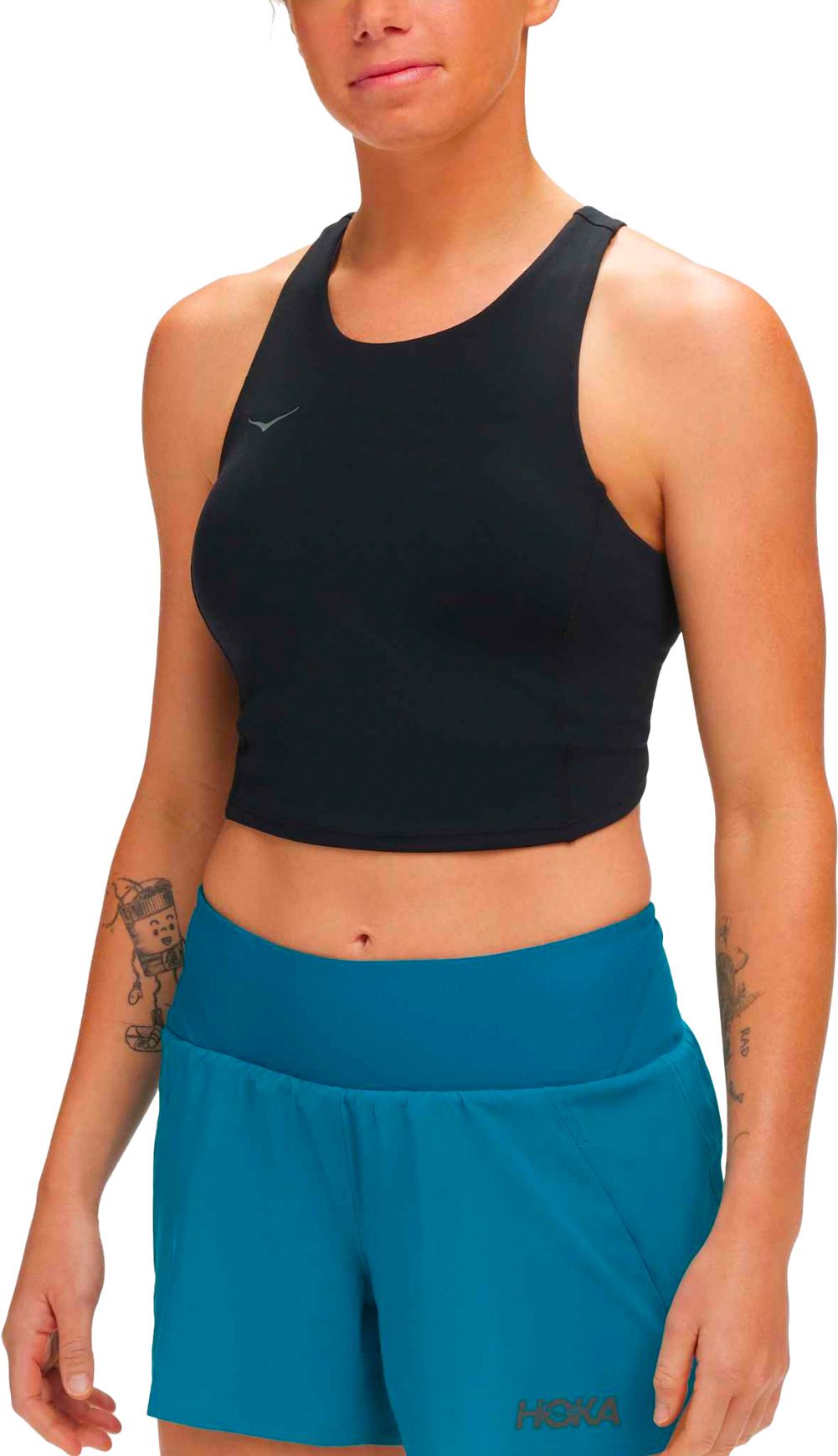 W Elaro Crop Bra Black + Hoka One One