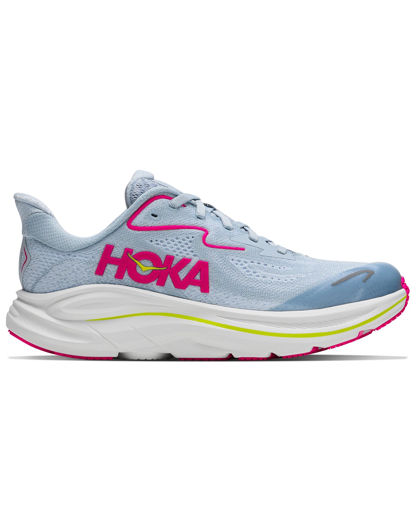 Clifton 10 Big Kids Overcast/Neon Dragonfruit + Hoka One One
