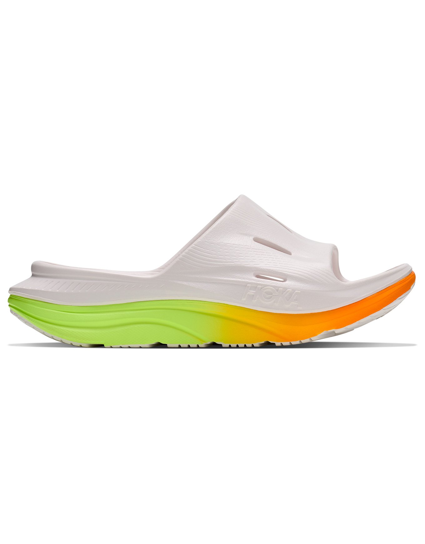 Ora Recovery Slide 3 White/Neon Yuzu + Hoka One One