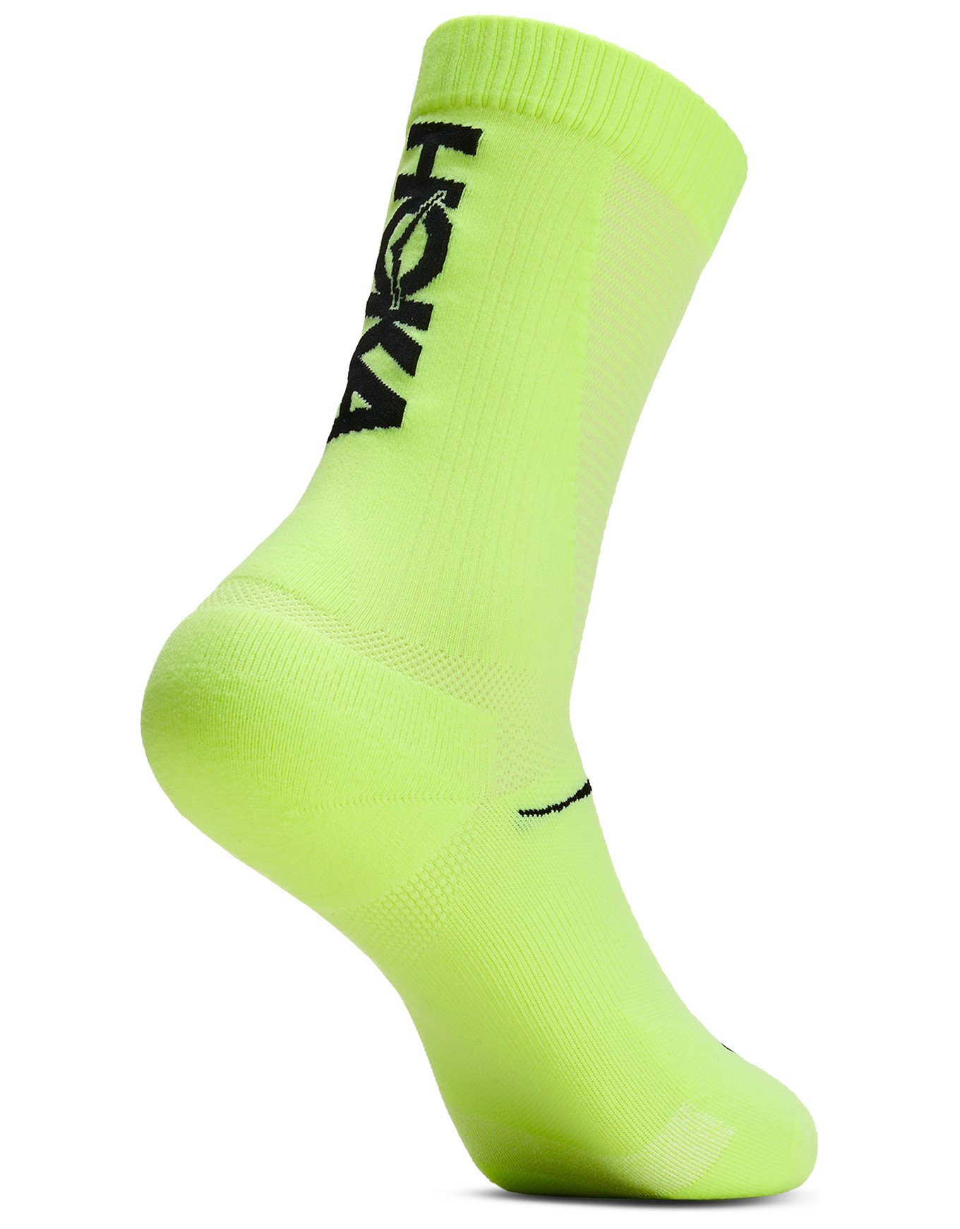 U Race Day Crew Sock Neon Yuzu + Hoka One One