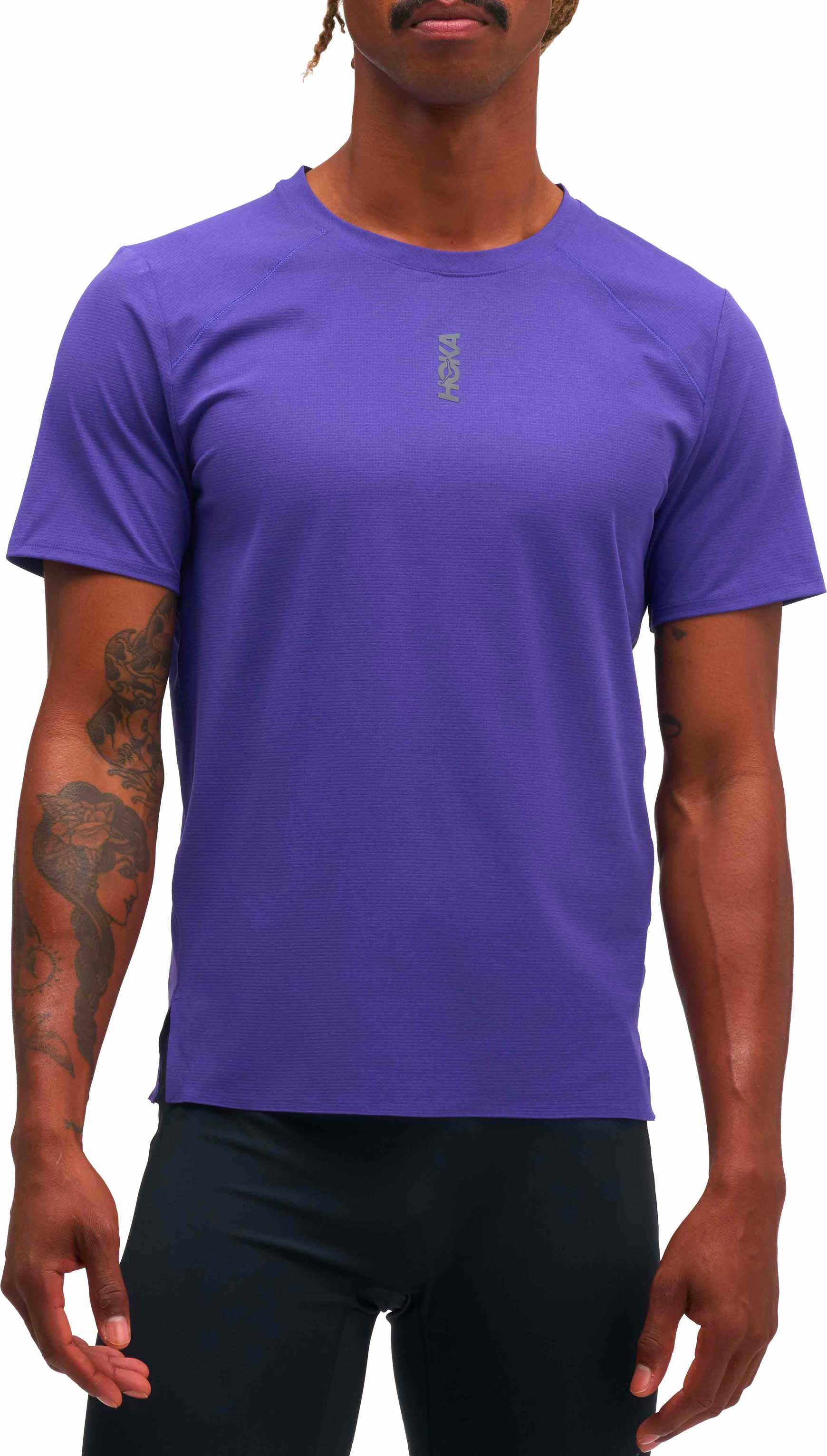 M Everyrun Short Sleeve Cosmic Purple + Hoka One One