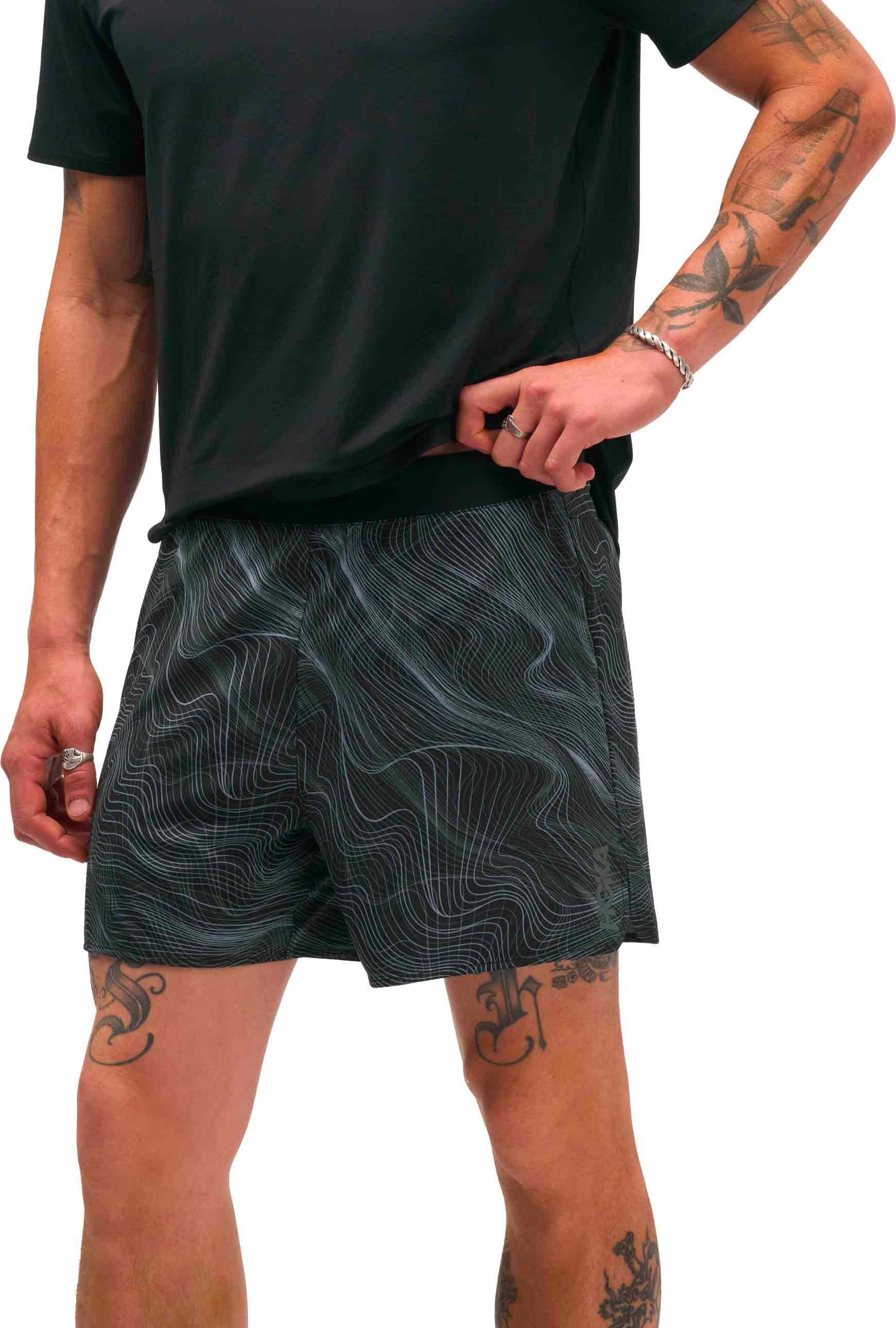 M Glide Short 5 Brief Clf Prt Black / White Prt + Hoka One One