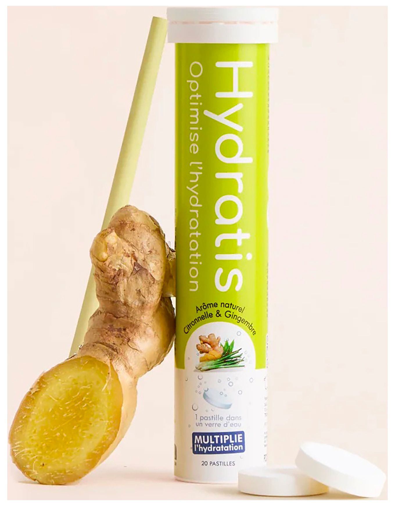 Pastilles Electrolytes Citronnelle Gingembre + Hydratis