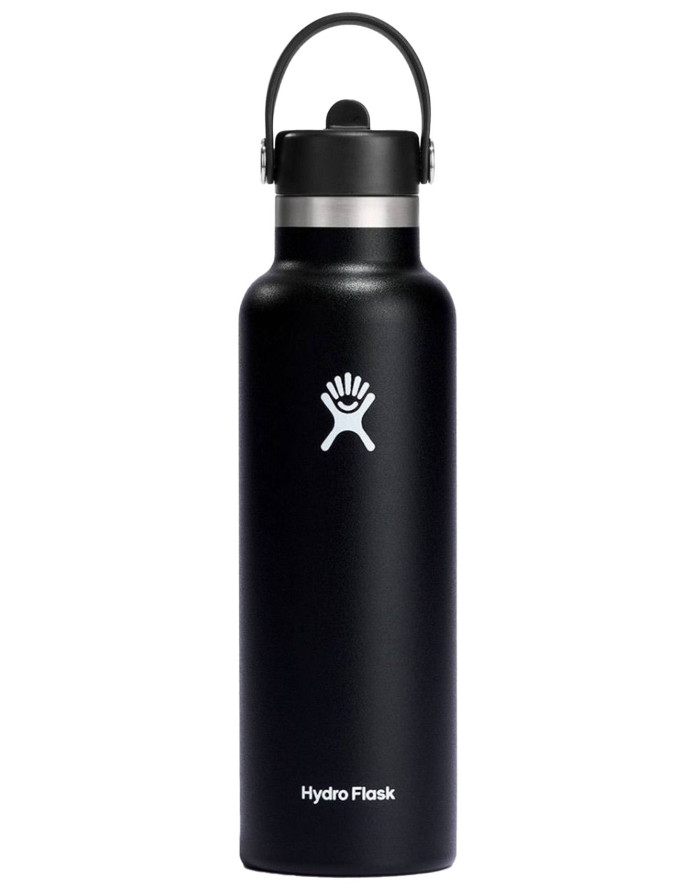 21 Oz Standard Flex Straw Cap Black + Hydro flask