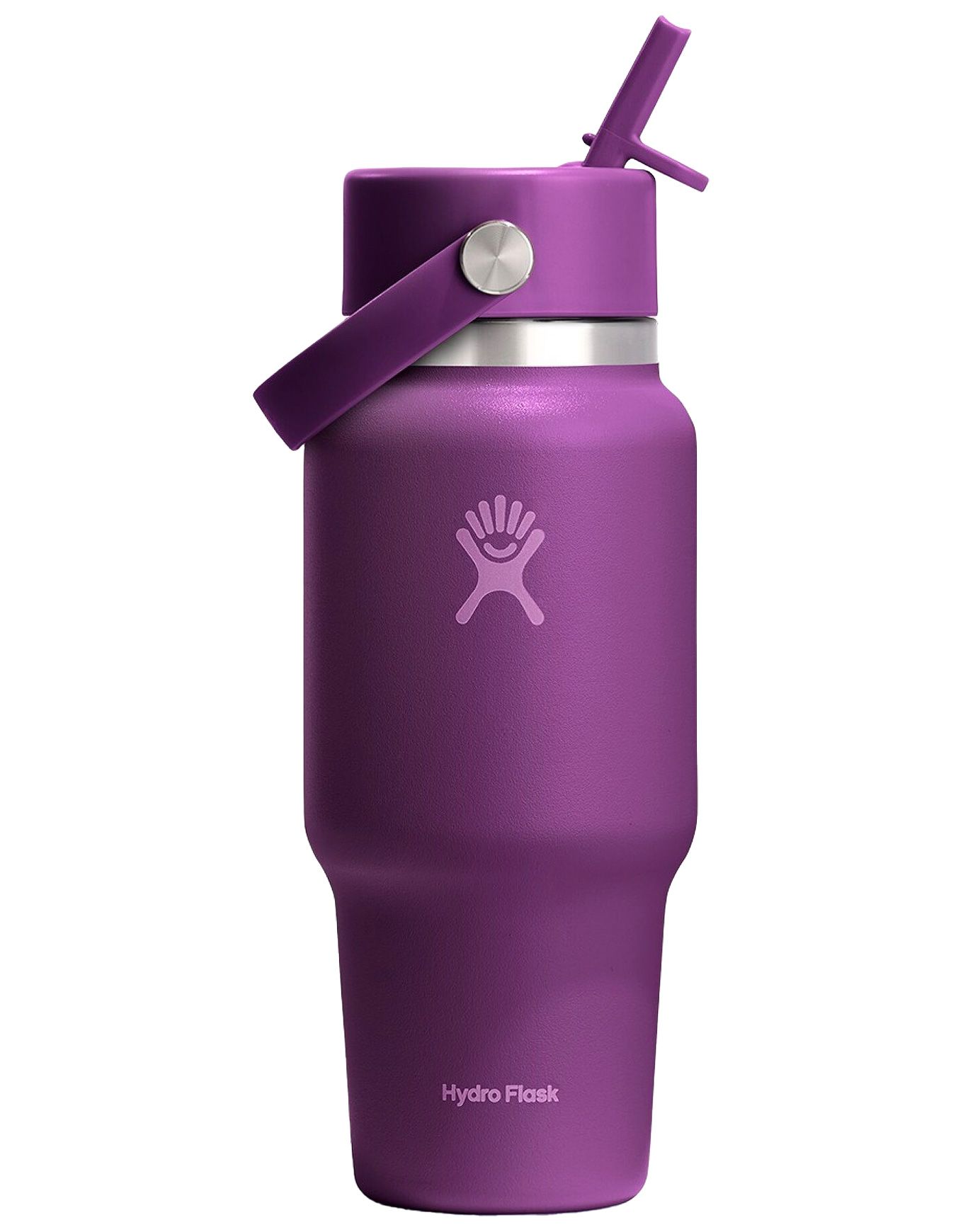 24 Oz Wide Flex Straw Travel Bottle Beachplum + Hydro flask