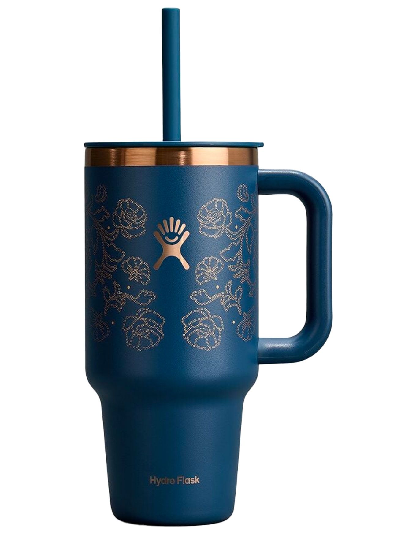 Hydro flask 32 Oz Travel Tumbler Western Dark Blue Isothermal