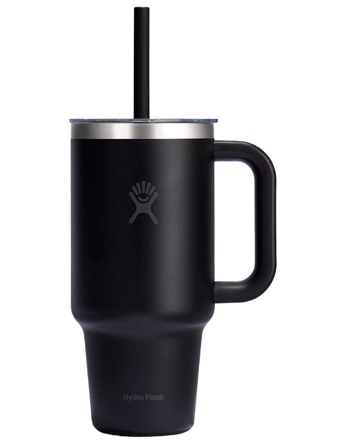 32 Oz Travel Tumbler Clear Lid Black + Hydro flask