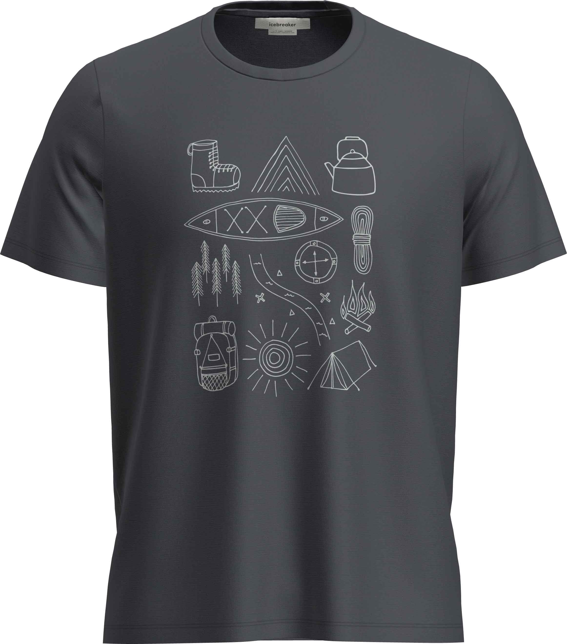 M Merino 150 Tech Lite II SS Tee Camp Essen Graphite + Icebreaker