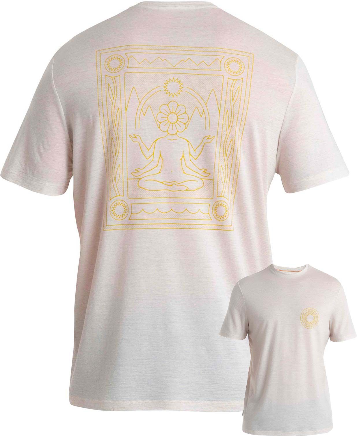 Men Merino 150 Tech Lite III SS Tee Connection Ecru Hthr + Icebreaker