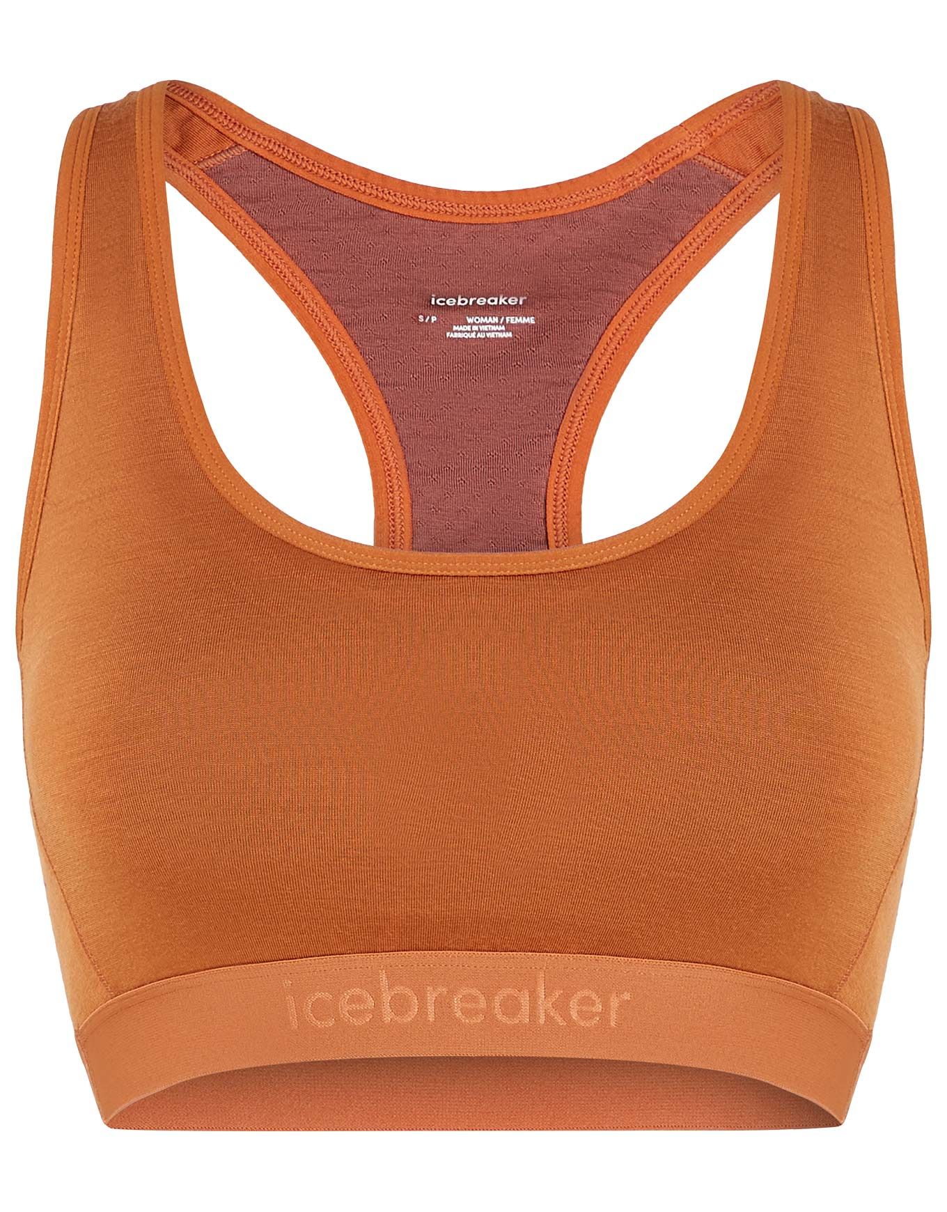 W Merino 125 ZoneKnit Racerback Bra Dusty Clay/Carob/Cb + Icebreaker