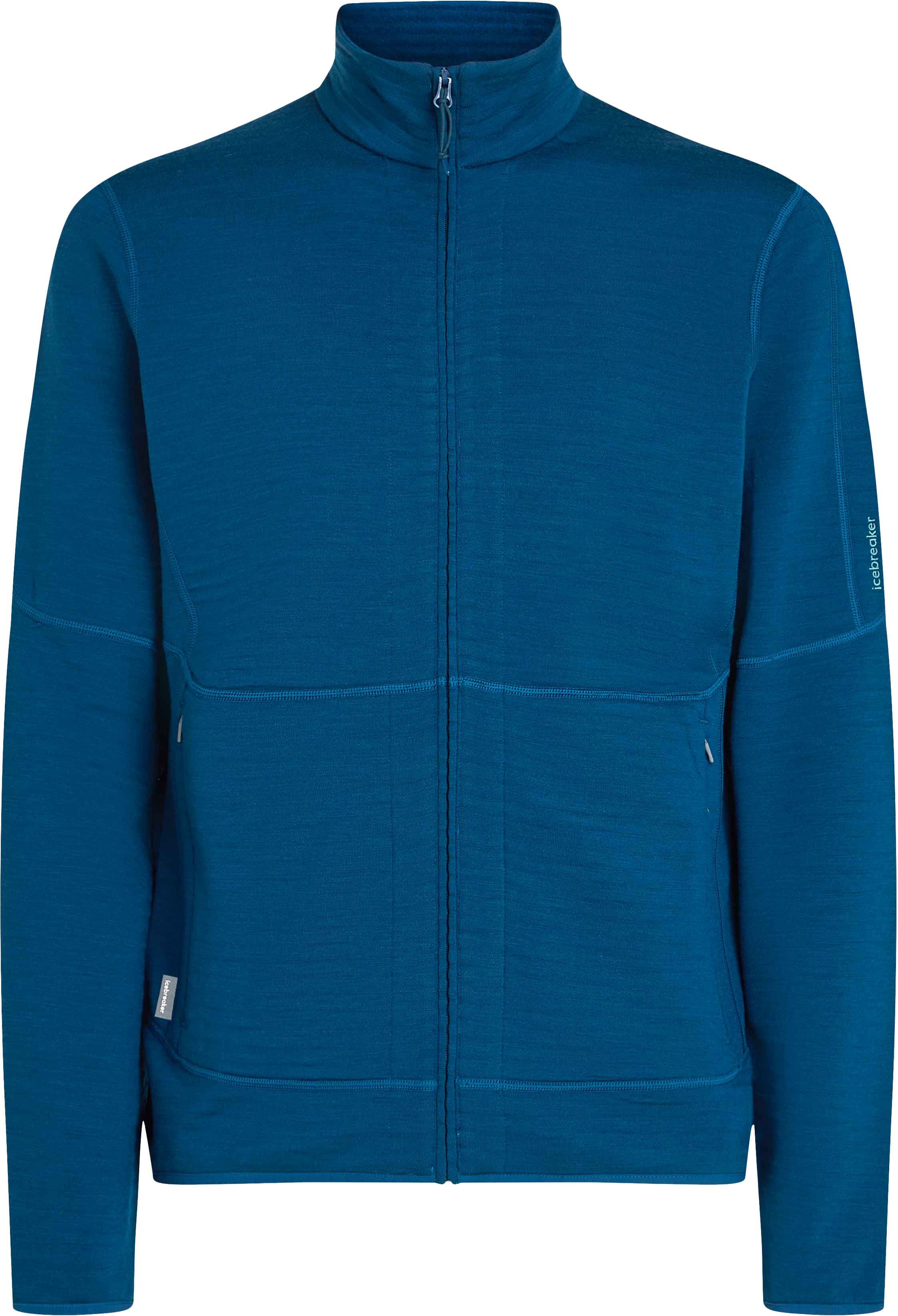 M Merino 400 RealFleece Descender LS Zip Atlantis + Icebreaker