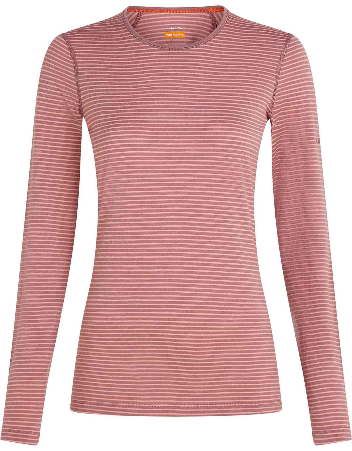 W Merino 200 Oasis LS Crewe Summit/Blush/S + Icebreaker