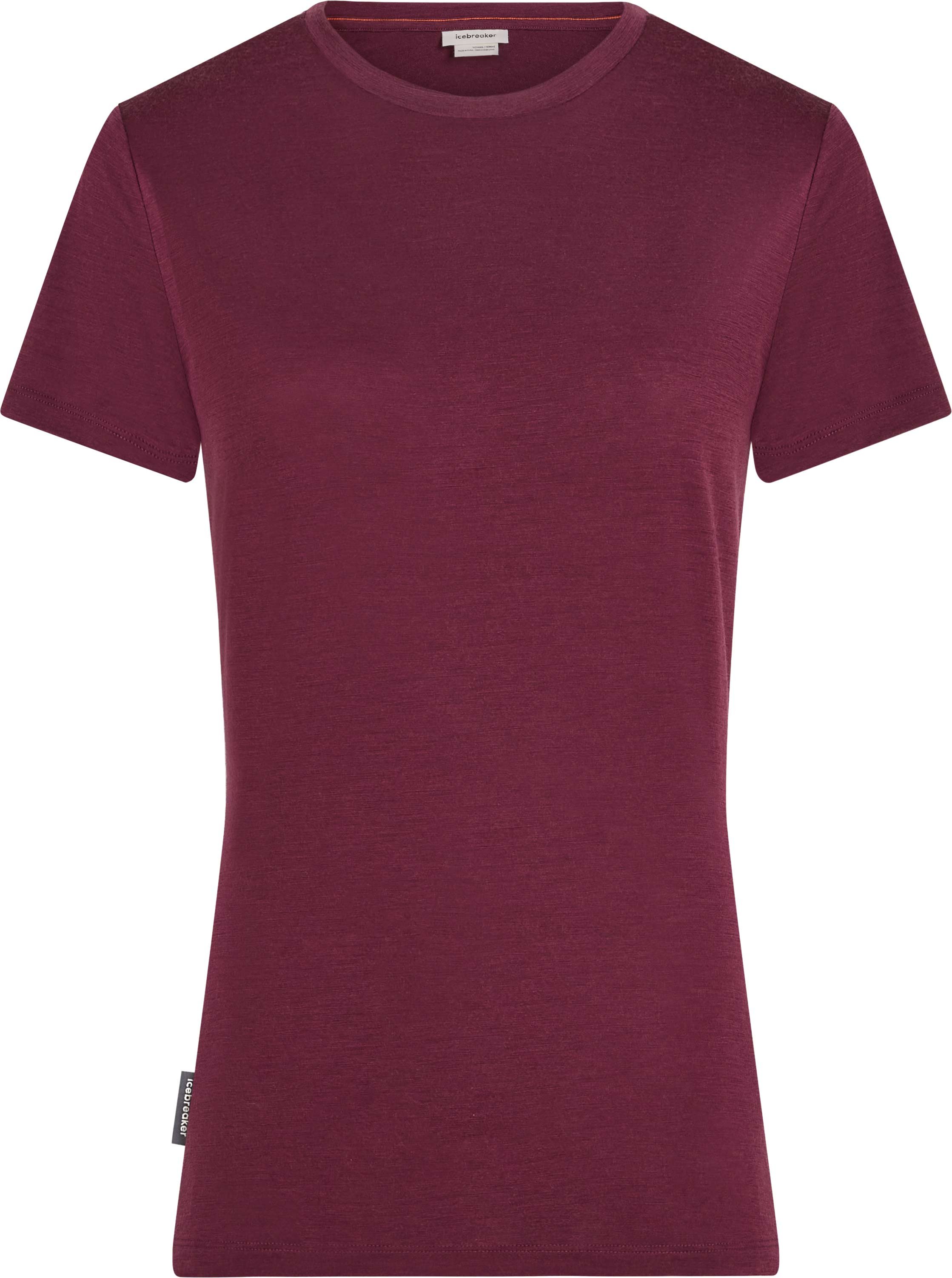 W Merino 150 Tech Lite SS Tee Dk Berry + Icebreaker