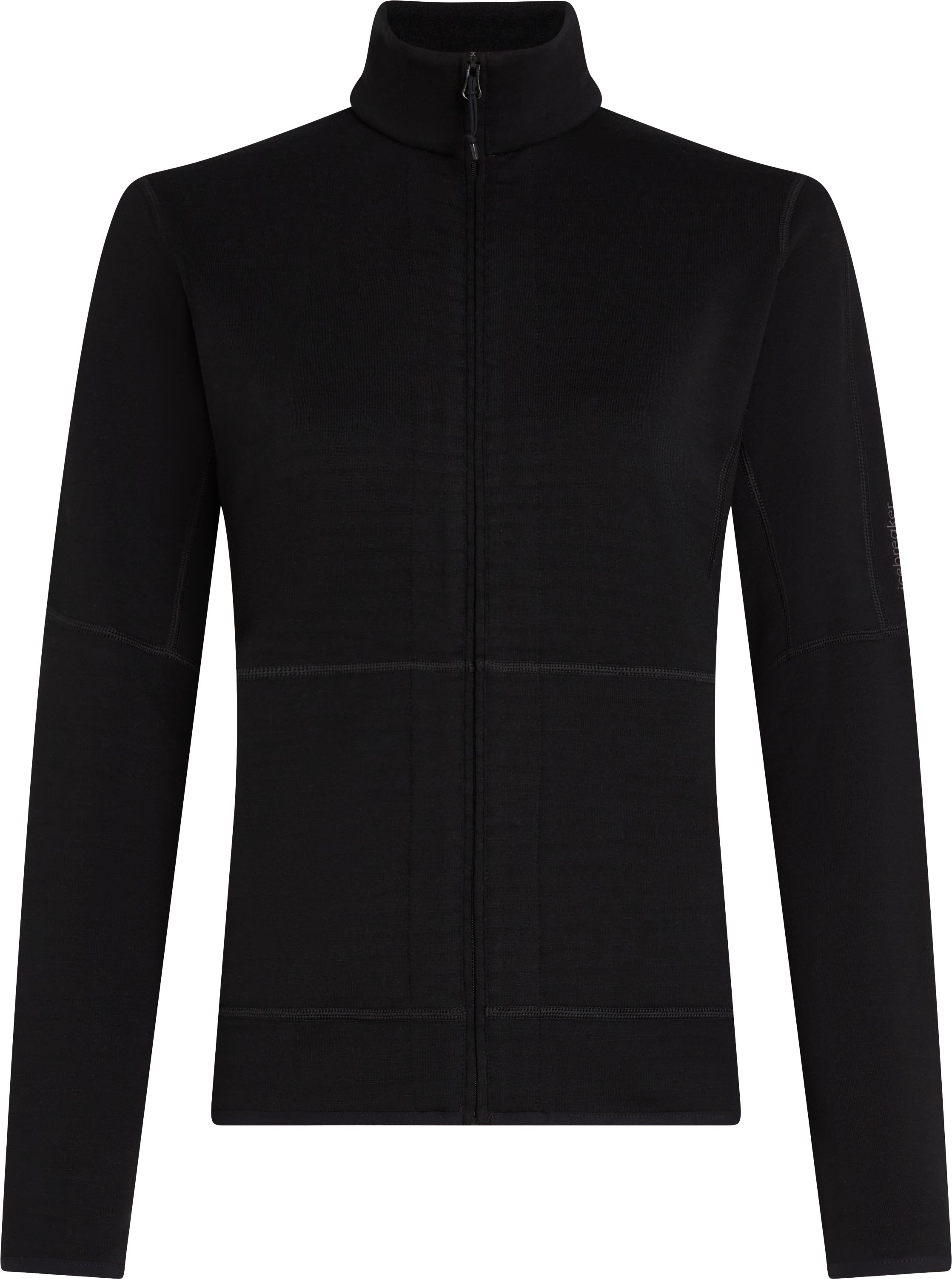 W Merino 400 RealFleece™ Descender LS Zip Black + Icebreaker