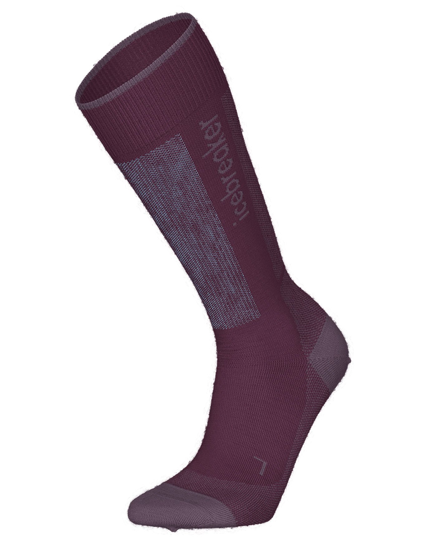 W Merino Blend Ski+ Light OTC Dk Berry Grey Plume Zinc Blue + Icebreaker