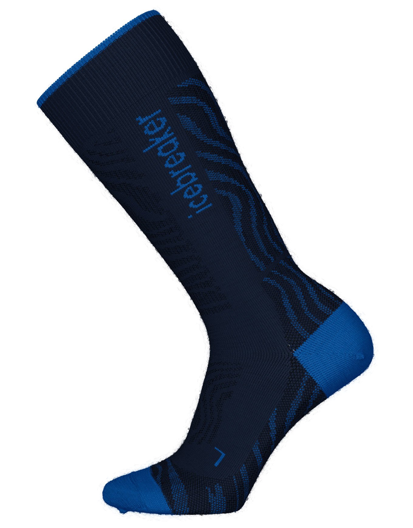 W Merino Blend Ski+ Medium OTC Mountain Contour Midnavy Lazurit Black + Icebreaker