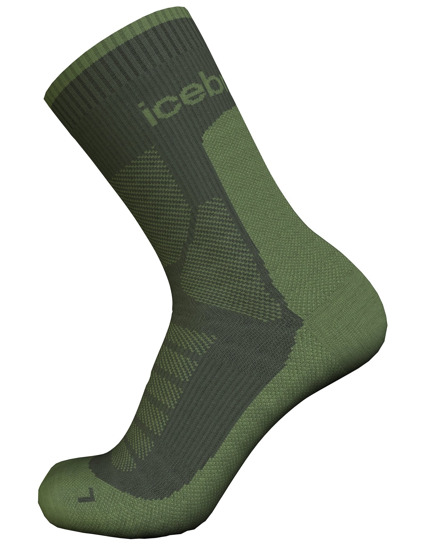 M Merino Hike+ Heavy Crew Dk Loden Sphagnum + Icebreaker