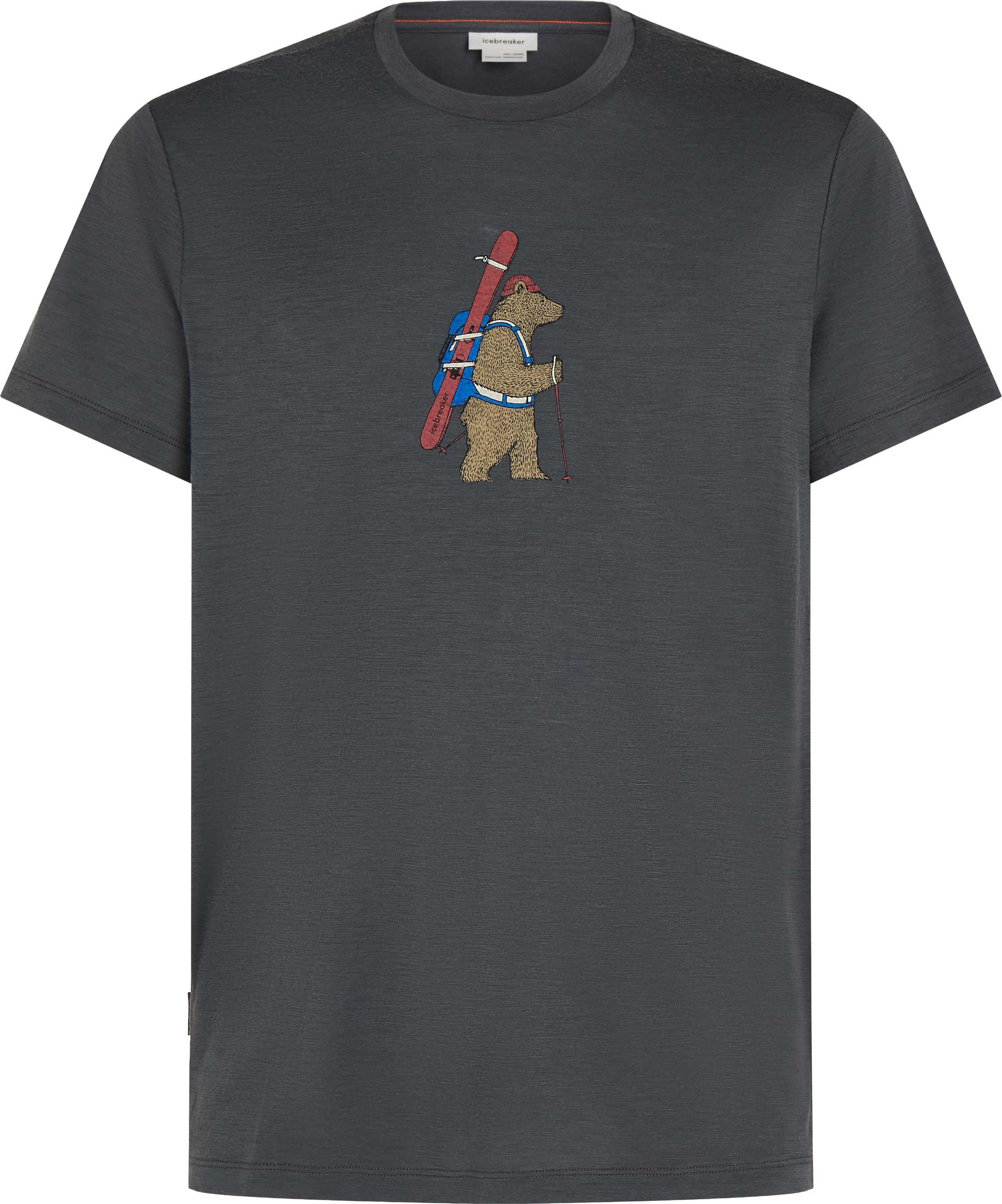 M 150 Tech Lite SS Tee Bear Tour Obsidian + Icebreaker