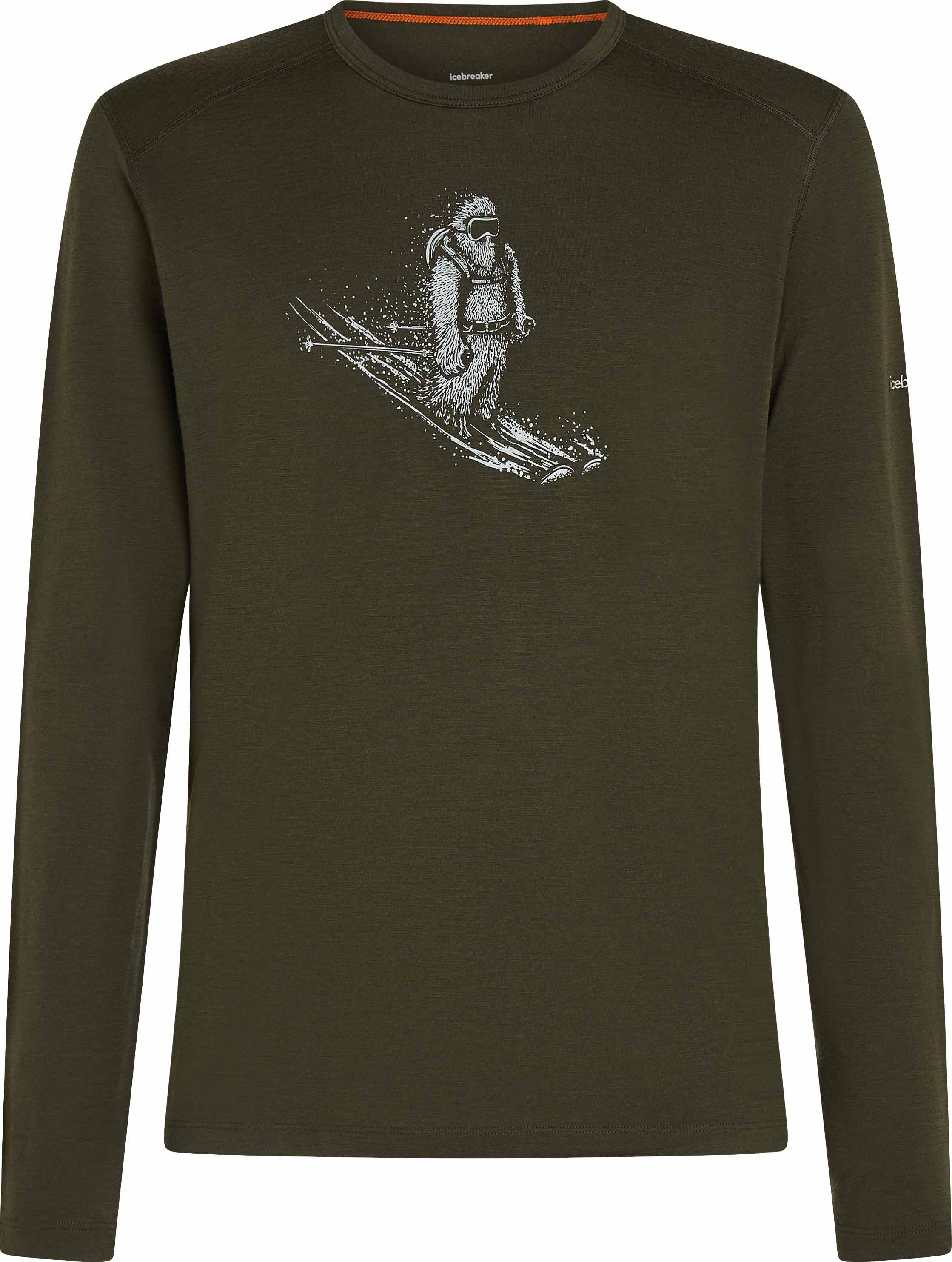 M Merino 200 Oasis LS Crewe Skiing Yeti Dk Loden + Icebreaker