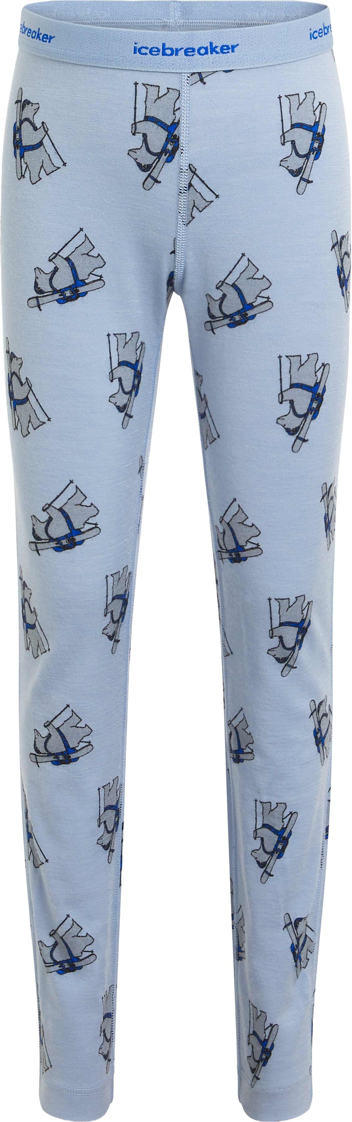 K Merino 200 Oasis Leggings Bear Tour AOP Zinc Blue Aop + Icebreaker
