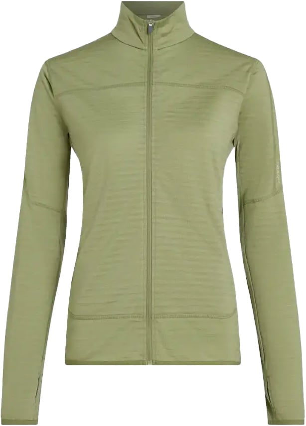M Merino Blend 300 RealFleece™ Descender LS Zip Lichen + Icebreaker