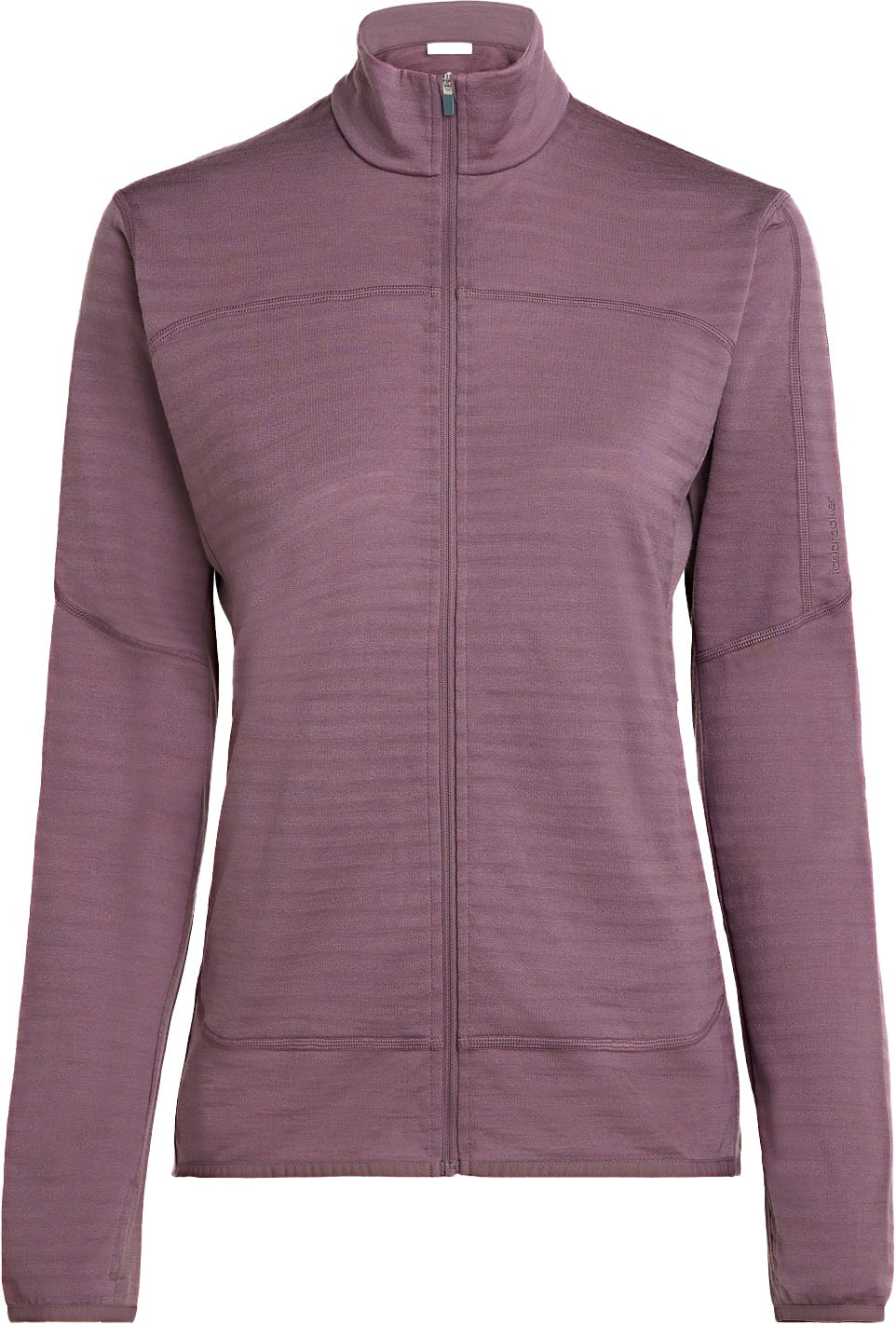 W Merino Blend 300 RealFleece™ Descender LS Zip Grey Plum + Icebreaker