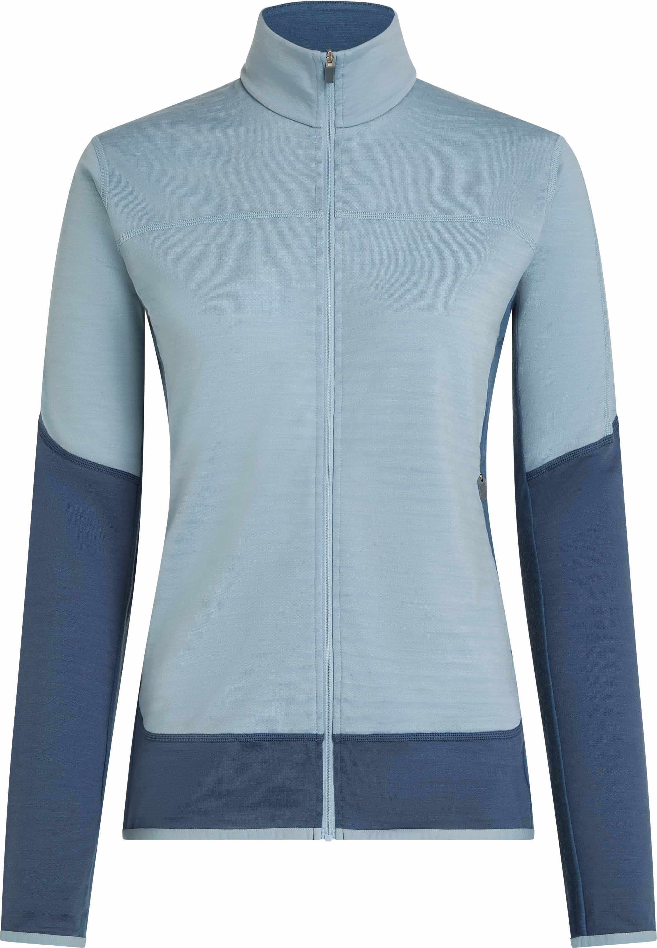 W Merino Blend 300 RealFleece™ Descender LS Zip Dawn Zinc Blue Cb + Icebreaker