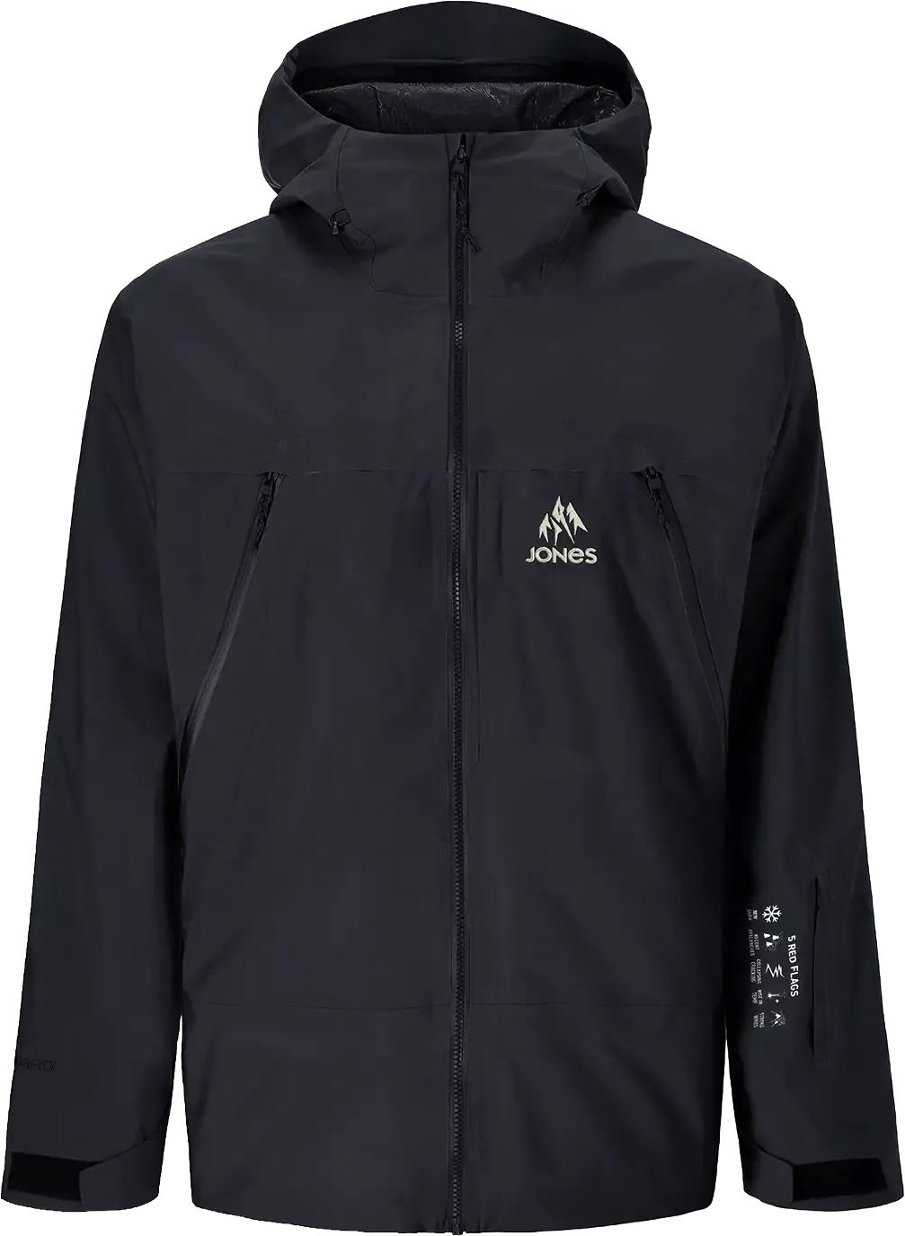 Deeper Gore-Tex Jacket Stealth Black + Jones Snowboards
