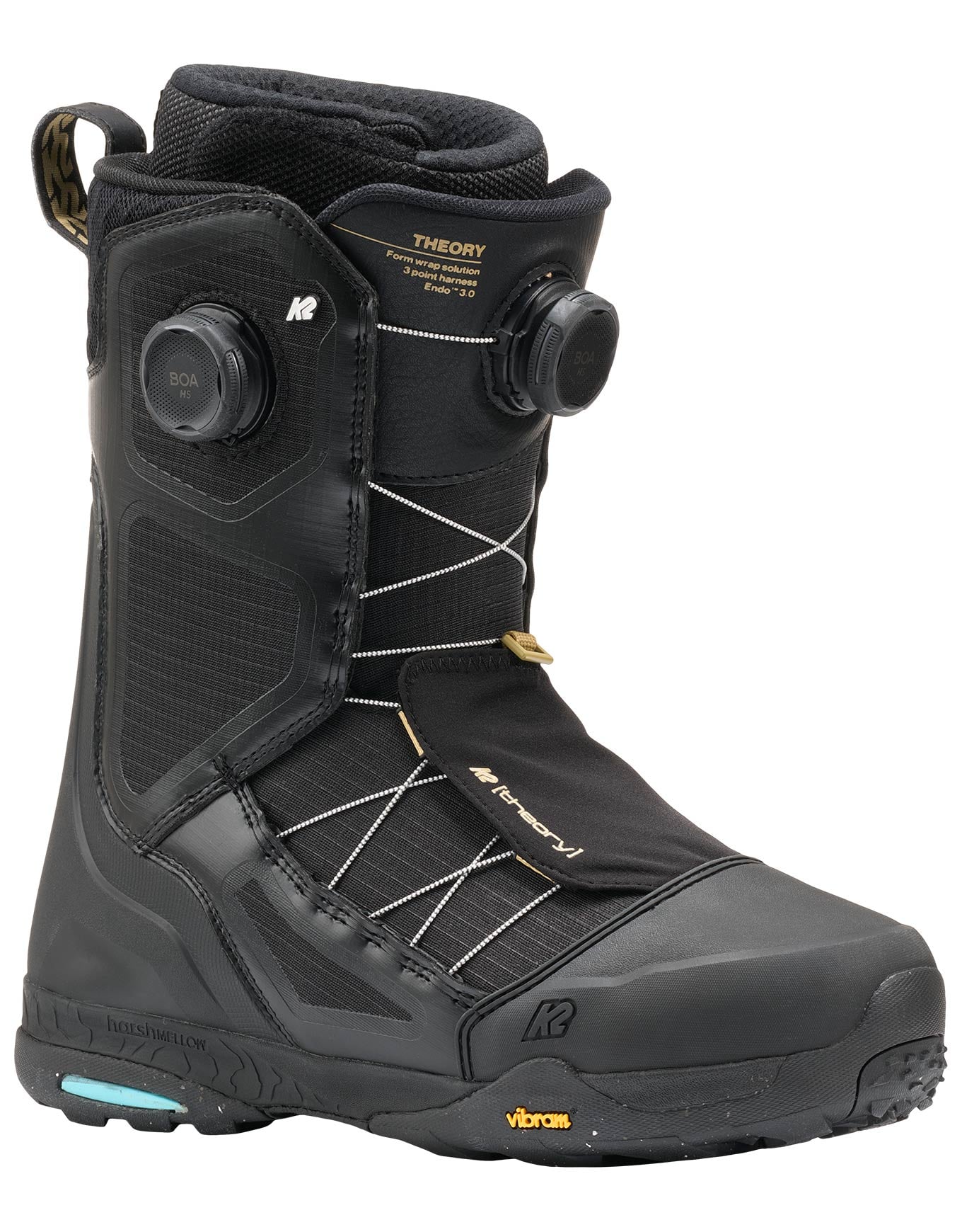Theory Mens Black + K2 Snowboard