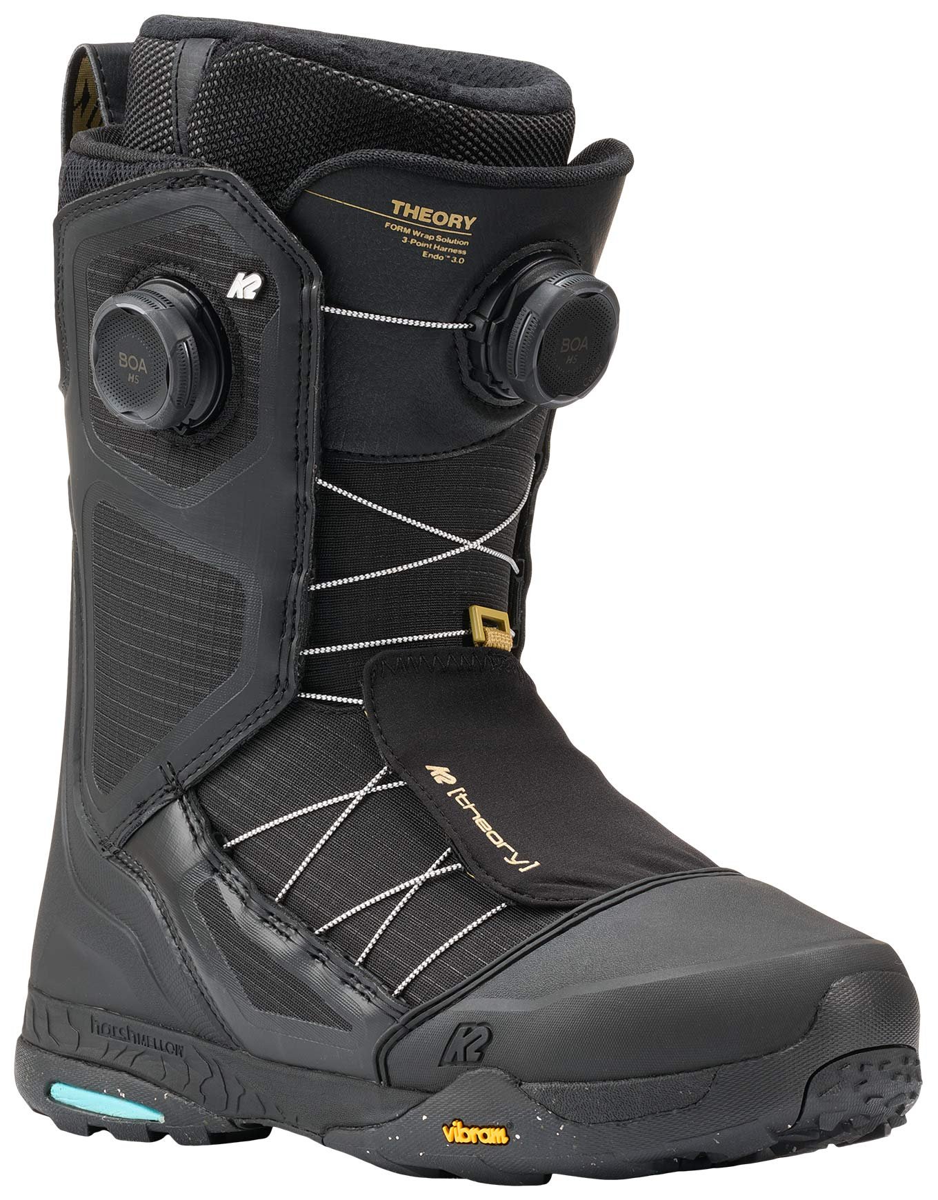 Theory Womens Black + K2 Snowboard