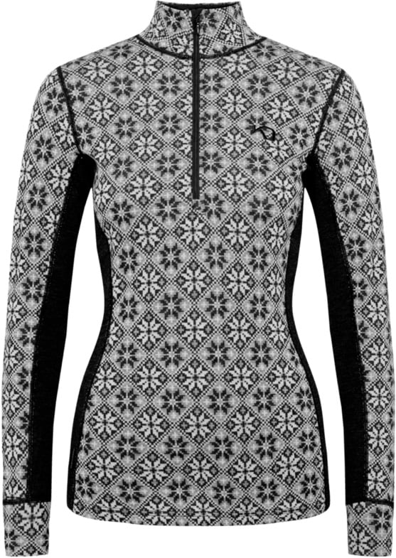 Rose Half Zip Baselayer Top Black + Kari Traa