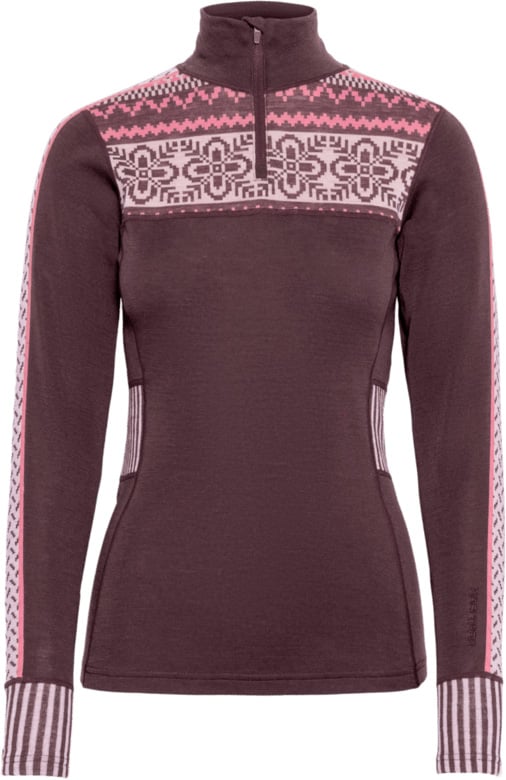 Ines Half Zip Cocoa Powder + Kari Traa