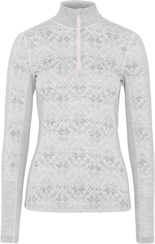 Anna Half Zip Light Grey Melange + Kari Traa